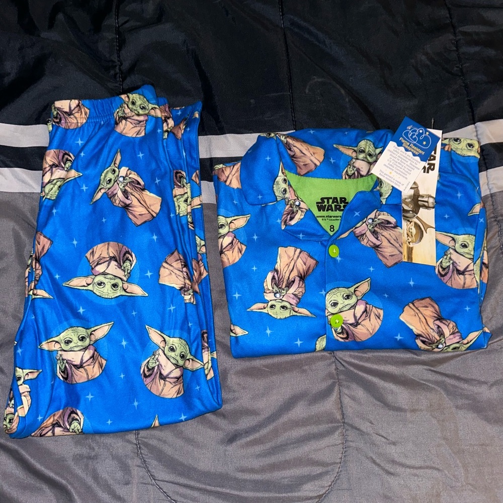 Disney Star Wars Baby Yoda / Grogu Kids Pajama Set Size 8
